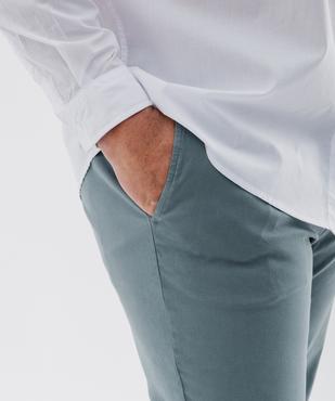 Pantalon chino slim en coton stretch homme vue6 - GEMO 4G HOMME - GEMO