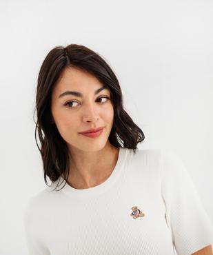 Robe pull en maille côtelée fille - LuluCastagnette x Alizée vue2 - LULUCASTAGNETTE - GEMO