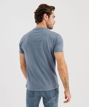 Tee-shirt à manches courtes et col V homme vue3 - GEMO 4G HOMME - GEMO