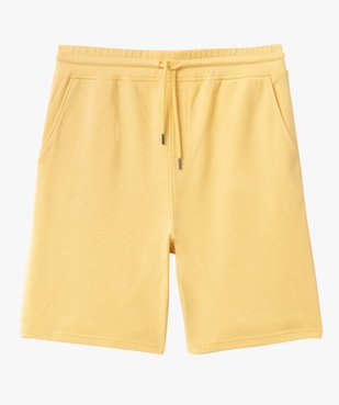 Bermuda homme en maille avec ceinture ajustable vue4 - GEMO (HOMME) - GEMO