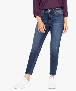 Jean femme coupe Skinny 7/8ème vue1 - GEMO(FEMME PAP) - GEMO