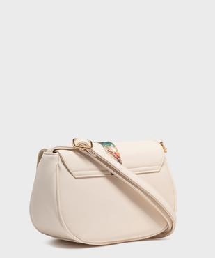 Sac besace demi-lune à détail foulard femme vue2 - GEMO (ACCESS) - GEMO