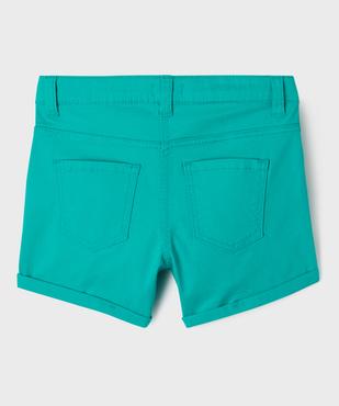 Short en coton stretch avec revers fille vue4 - GEMO (JUNIOR) - GEMO