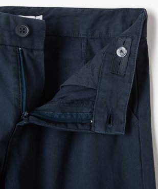 Pantalon chino uni garçon vue2 - GEMO 4G GARCON - GEMO