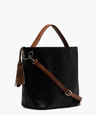 Sac à main multimatière forme seau vue2 - GEMO (ACCESS) - GEMO