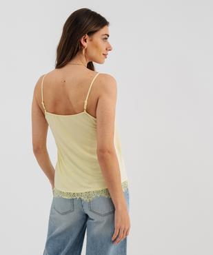 Débardeur en satin et viscose stretch à fines bretelles femme vue3 - GEMO(FEMME PAP) - GEMO