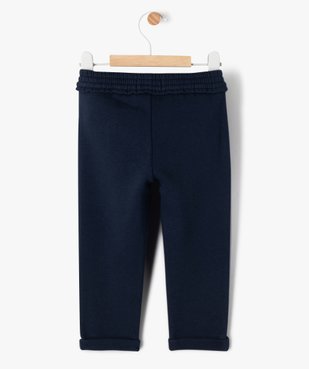 Pantalon de jogging avec pinces bébé fille vue6 - GEMO 4G BEBE - GEMO