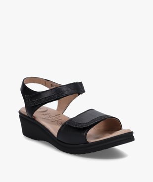 Sandales femme confort dessus cuir uni – 5 Reflex Zones vue2 - 5 REFLEX ZONES - GEMO