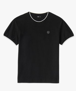 Tee-shirt homme à manches courtes en maille piquée vue4 - GEMO (HOMME) - GEMO