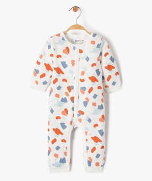 Pyjama bébé imprimé sans pieds avec ouverture devant vue1 - GEMO(BB COUCHE) - GEMO