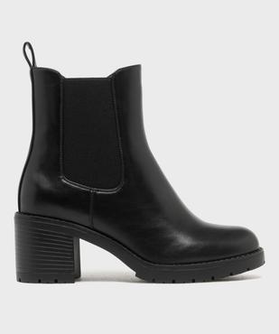 Boots Chelsea à semelle crantée chunky femme  vue1 - 5 MILES - GEMO