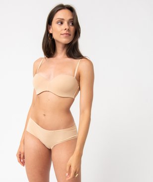 Soutien-gorge bandeau en microfibre avec bretelles muti-positions vue4 - GEMO(HOMWR FEM) - GEMO