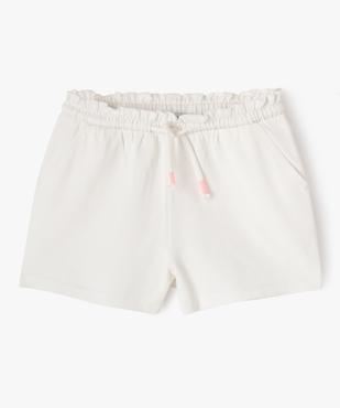 Short en maille avec taille élastique fille vue1 - GEMO 4G FILLE - GEMO