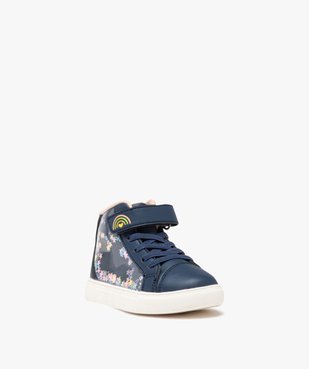 Baskets mid-cut à motifs étoiles animés bébé fille vue3 - GEMO 4G BEBE - GEMO