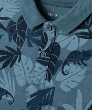 Polo manches courtes à motifs exotiques garçon vue2 - GEMO (ENFANT) - GEMO