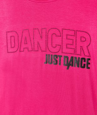 Tee-shirt fille à manches courtes spécial danse - Just Dance vue2 - JUST DANCE - GEMO