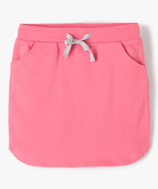 Jupe fille courte en maille jogging vue1 - GEMO 4G FILLE - GEMO