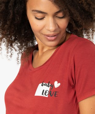 Tee-shirt de grossesse avec inscription vue2 - GEMO (MATER) - GEMO