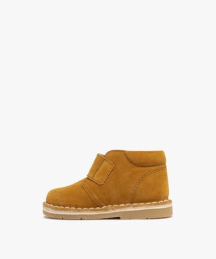 Chaussures de marche en cuir à scratch bébé garçon - Na! vue4 - NA! - GEMO