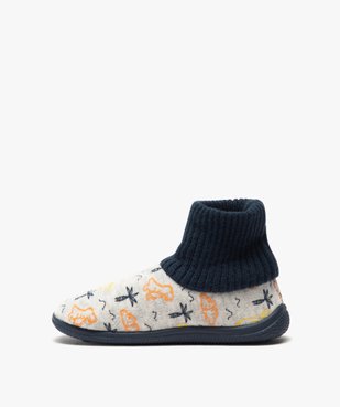 Chaussons garçon boots en velours et col chaussette vue3 - Nikesneakers C4G GARCON - Nikesneakers