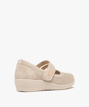 Ballerines confort en mesh fermeture scratch femme vue4 - G'FLEX GEMO FOR GOOD - GEMO