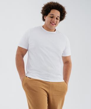 Tee-shirt à manches courtes et col rond homme vue11 - GEMO 4G HOMME - GEMO