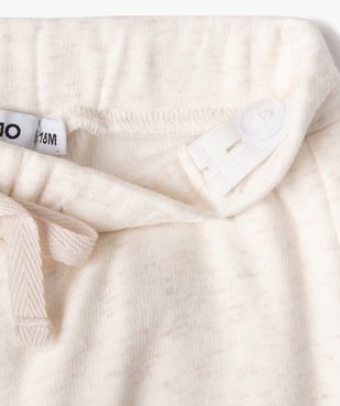 Pantalon en molleton doublé peluche bébé fille vue2 - GEMO(BEBE DEBT) - GEMO