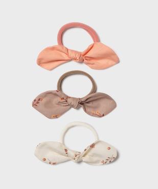 Élastique mousse avec nœud fantaisie (lot de 3) vue1 - GEMO (ACCESS) - GEMO