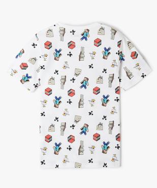 Tee-shirt Minecraft manches courtes garçon vue4 - MINECRAFT - GEMO