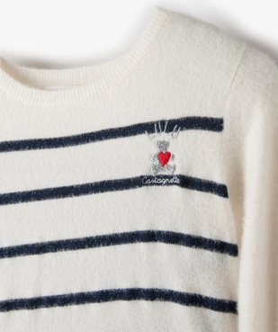 Robe fille bimatières avec élastique cheveux – Lulu Castagnette vue2 - LULUCASTAGNETTE - GEMO