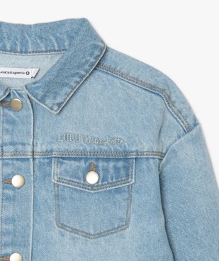 Veste fille en jean – Lulu Castagnette vue3 - LULUCASTAGNETTE - GEMO