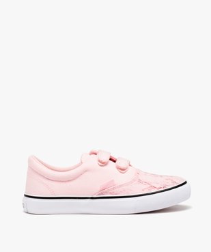 Baskets en toile skateshoes à scratch fille - Kappa Nisio vue1 - KAPPA - GEMO