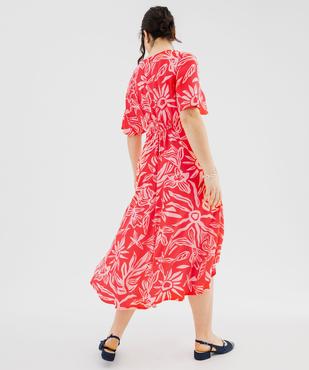 Robe fluide à motifs fleuris femme grande taille vue3 - GEMO 4G GT - GEMO
