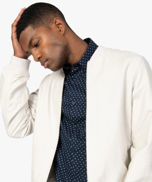 Blouson homme en lin et coton vue2 - GEMO (HOMME) - GEMO