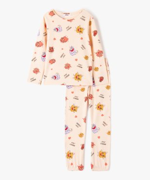 Pyjama fille en jersey motif monstres vue1 - GEMO (ENFANT) - GEMO