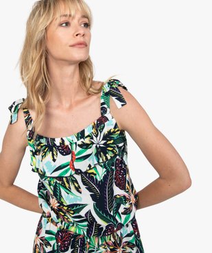 Robe femme courte à bretelles vue2 - GEMO(FEMME PAP) - GEMO