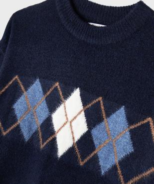 Pull oversize avec motif sur le buste fille vue3 - GEMO (JUNIOR) - GEMO