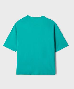 Tee-shirt manches courtes imprimé sportswear garçon vue3 - GEMO (JUNIOR) - GEMO
