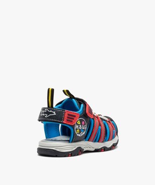 Sandales garçon multicolores à double scratch - Maui & Sons vue4 - MAUI ANS SONS - GEMO