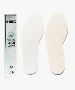 Semelles hygiène 100% coton vue2 - GEMO(ENTRETIEN) - GEMO