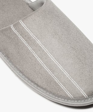 Chaussons homme forme mules velours avec liserés vue6 - Nikesneakers(HOMWR HOM) - Nikesneakers