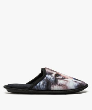 Chaussons garçon forme mules motif loup vue1 - GEMO C4G GARCON - GEMO