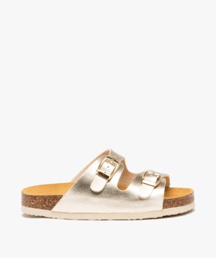 Mules fille unies à larges brides à boucle brillantes vue1 - LOVELY WINGS GEMO FOR GOOD - GEMO