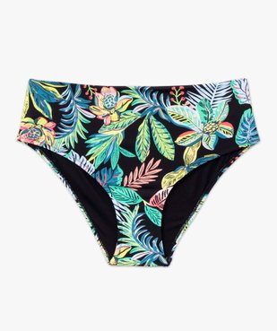 Bas de maillot de bain femme avec revers à la taille vue4 - GEMO 4G FEMME - GEMO