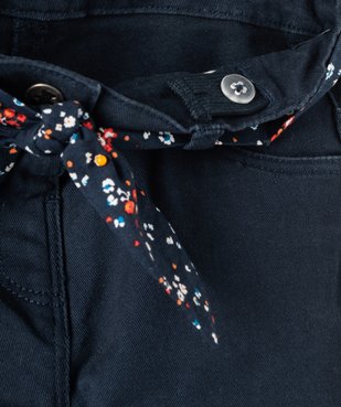 Pantalon bébé fille à ceinture fleurie - Lulu Castagnette vue3 - LULUCASTAGNETTE - GEMO