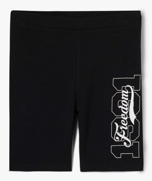 Leggings fille court avec inscription sur le côté vue2 - GEMO (JUNIOR) - GEMO