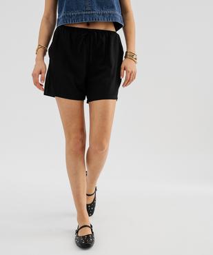 Short ample en viscose fluide femme vue1 - GEMO 4G FEMME - GEMO