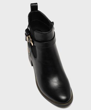 Boots à talon et bout amande fermeture zippée et détails brillants femme vue5 - VALENTINA BALDA - GEMO