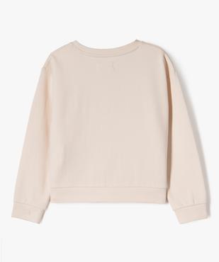 Sweat ample avec inscription brodée en relief fille vue3 - GEMO 4G FILLE - GEMO