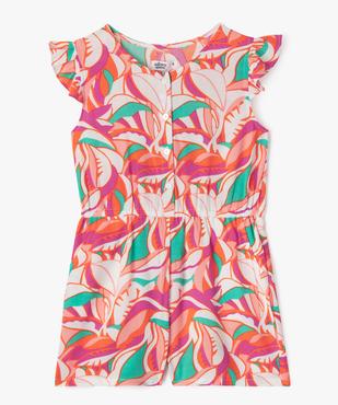 Combishort sans manches en viscose froissée fille vue1 - GEMO 4G FILLE - GEMO